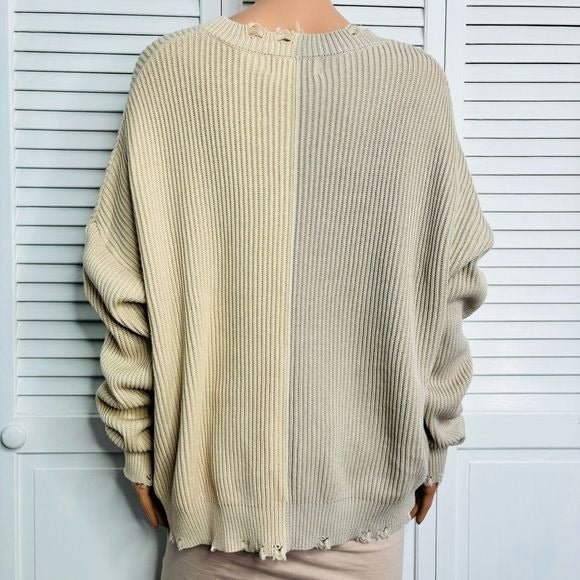 *NEW* DEAR JOHN Sydney Color Block Sweater Size L