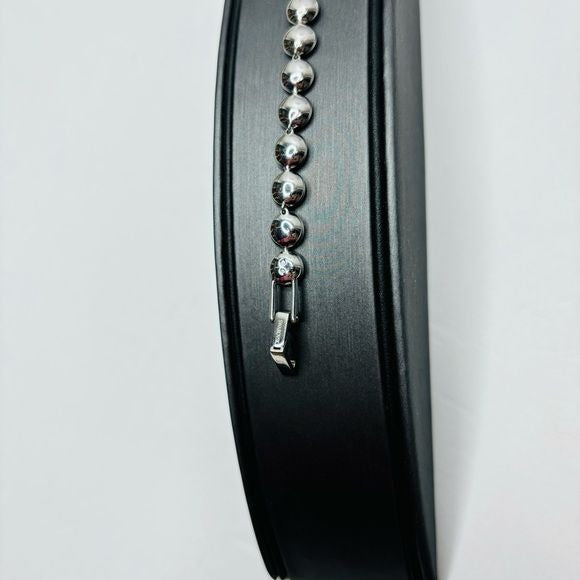 SWAROVSKI Angelic round cut Pave Rhodium Plated Bracelet
