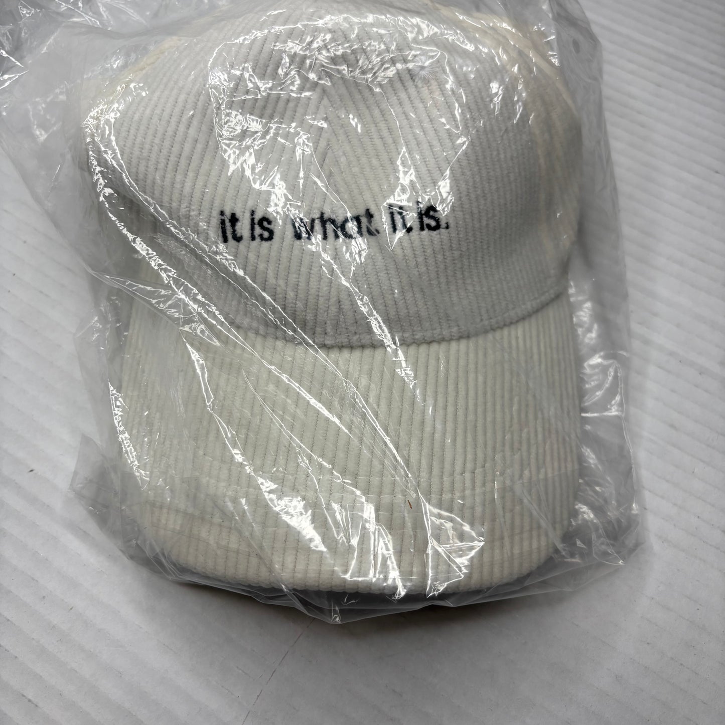 AVIANNA JORDYN "It Is What It Is" Corduroy Baseball Cap