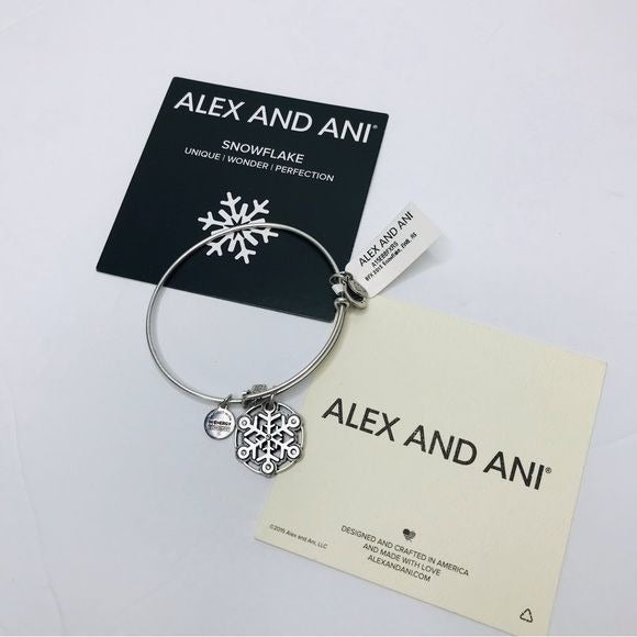 ALEX AND ANI Snowflake Silver Bracelet *NEW*