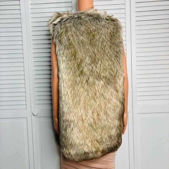 RACHEL ZOE Faux Fur Vest Size 1X