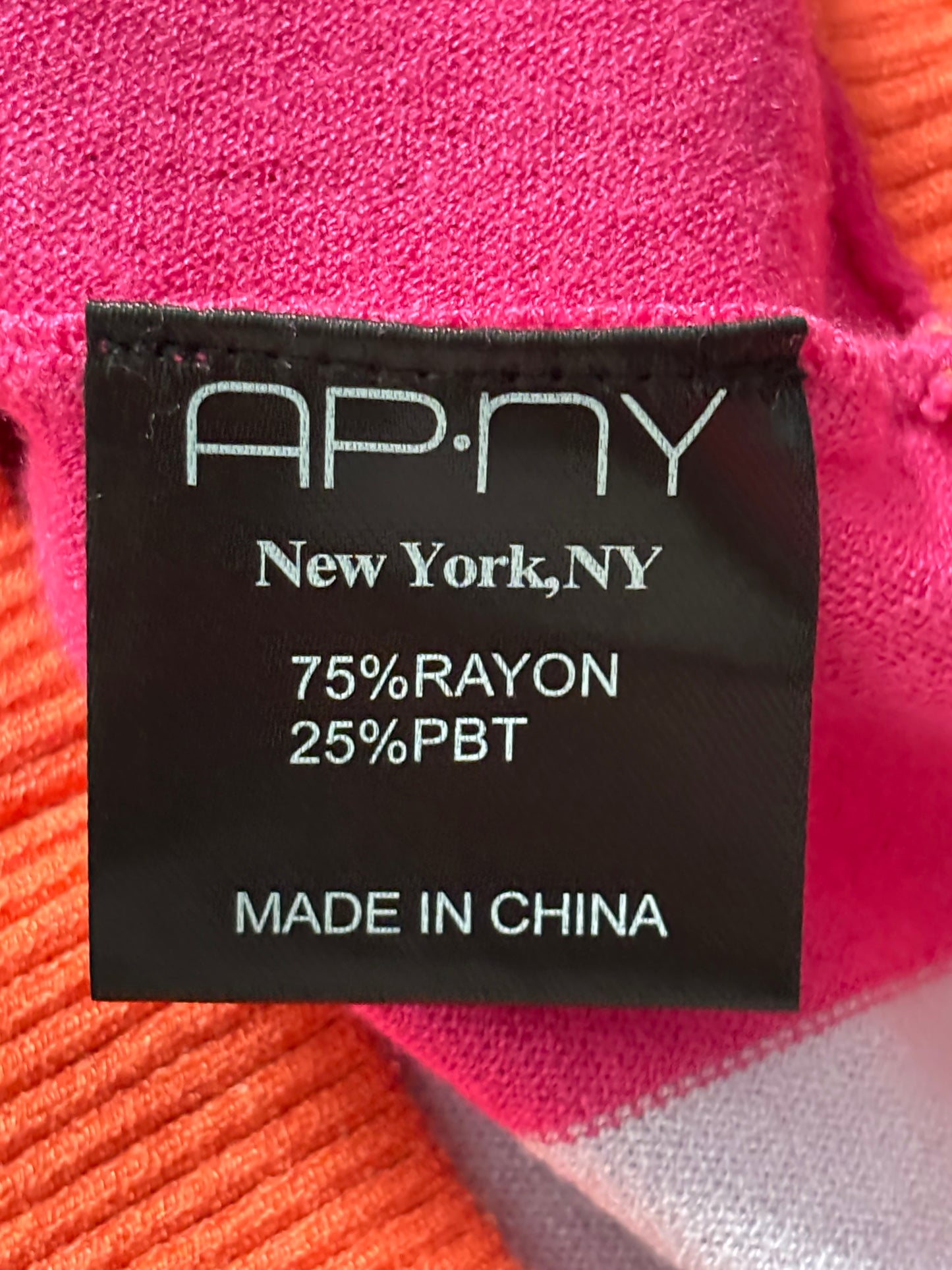 APNY Striped Knit Multicolor Hoodie Sweater Size Medium