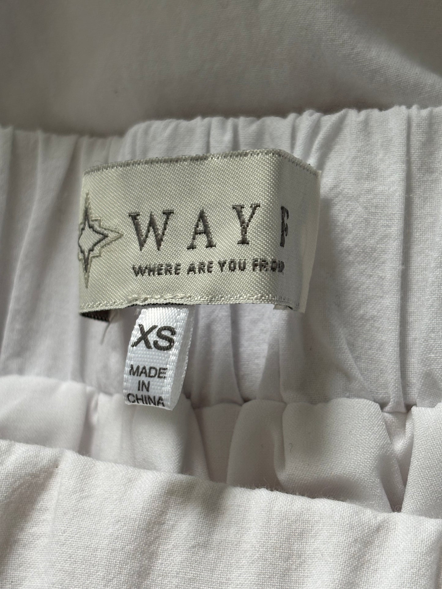 WAYF Cora White Cotton Poplin Maxi Skirt Size XS