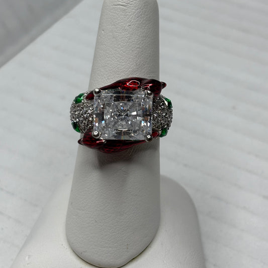 VICTORIA WIECK Beverly Hills Cardinal Bird Ring Size 7