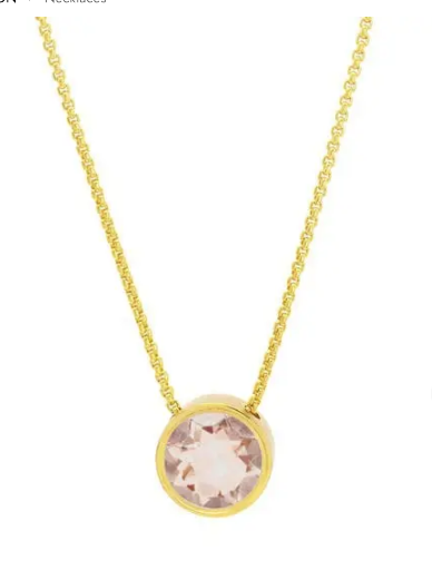DEAN DAVIDSON Signature Knockout Pendant Necklace in Morganite & Gold
