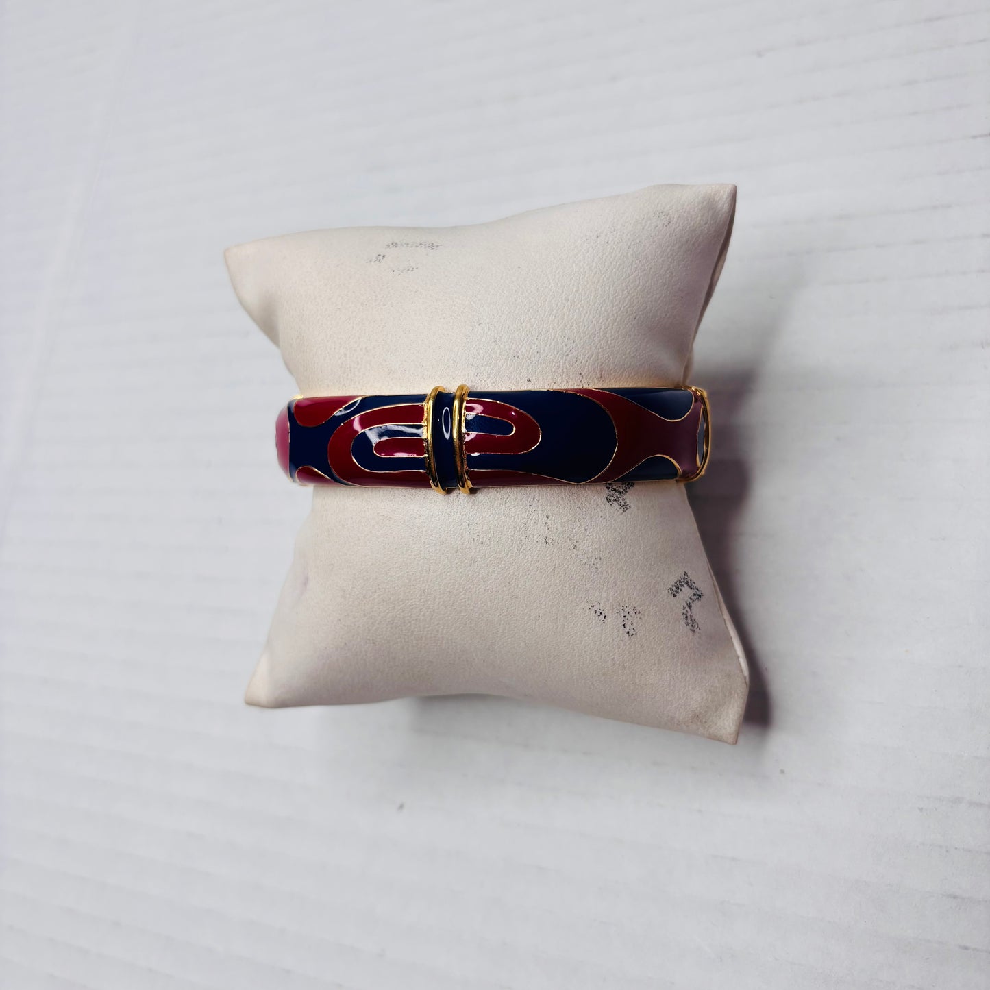 KJL KENNETH JAY LANE Abstract Print Clamper Bracelet