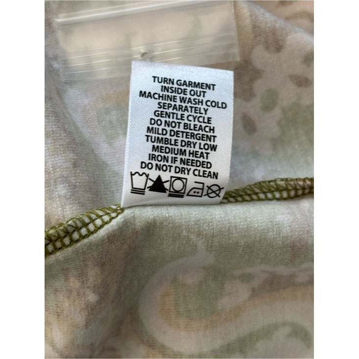 New Spartina 449 Joelle Polo Dress in Green Paisley Size Large