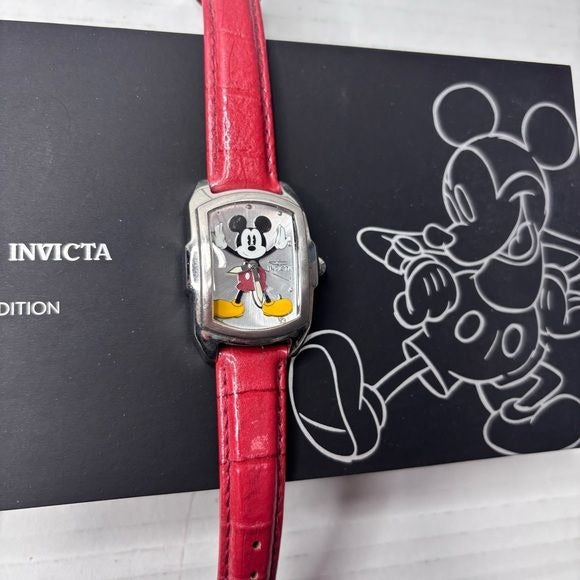 *NEW* INVICTA Disney Mickey Mouse Silver Tone Limited Edition Watch Set