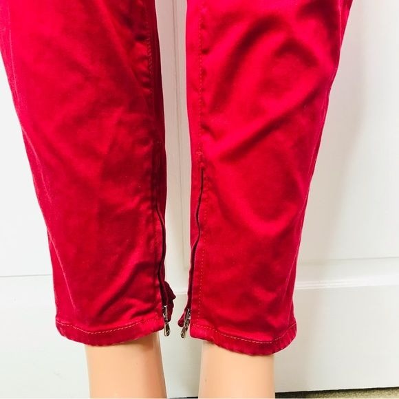 J BRAND Red Burn Ankle Crop Pants Size 30