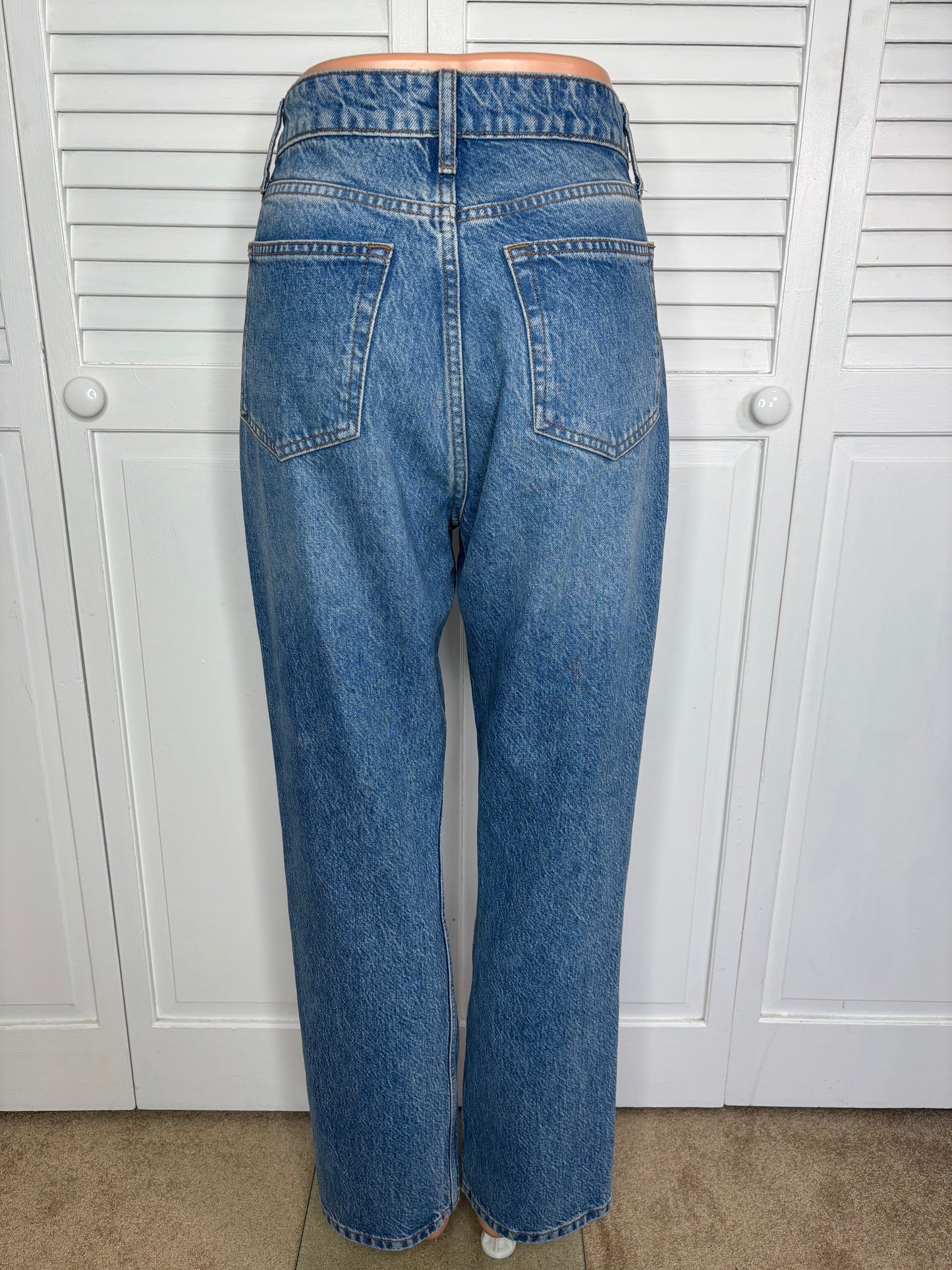 REFORMATION Cynthia High Rise Blue Jeans Size 28