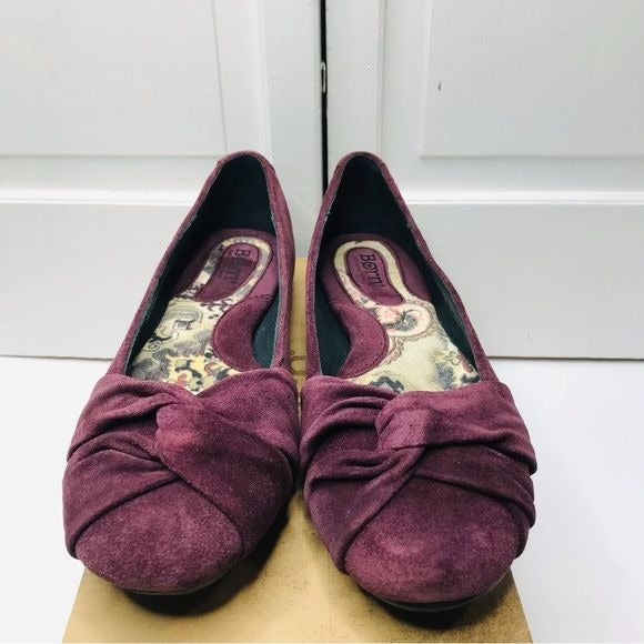 *NEW* BORN Lilly Chianti Burgundy Suede Flats Size 9