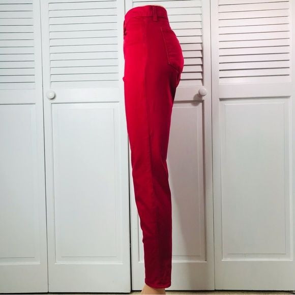 J BRAND Red Burn Ankle Crop Pants Size 30