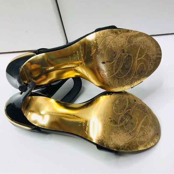 TED BAKER Chablise Black Sandals Size 9.5