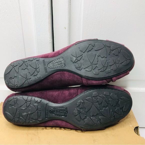 *NEW* BORN Lilly Chianti Burgundy Suede Flats Size 9