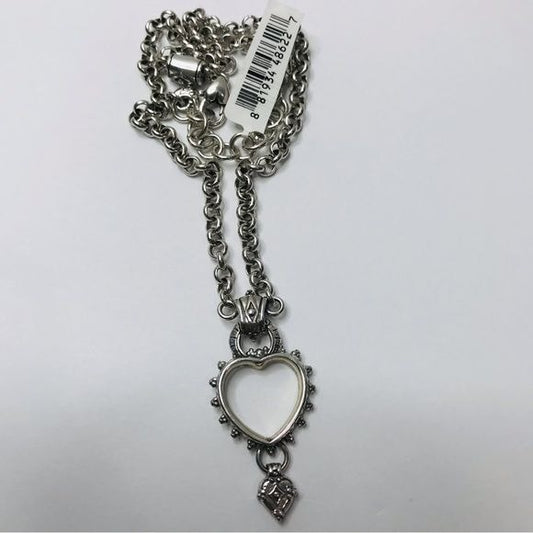 *NEW* BRIGHTON Silver Heart Pendant And Charm Necklace