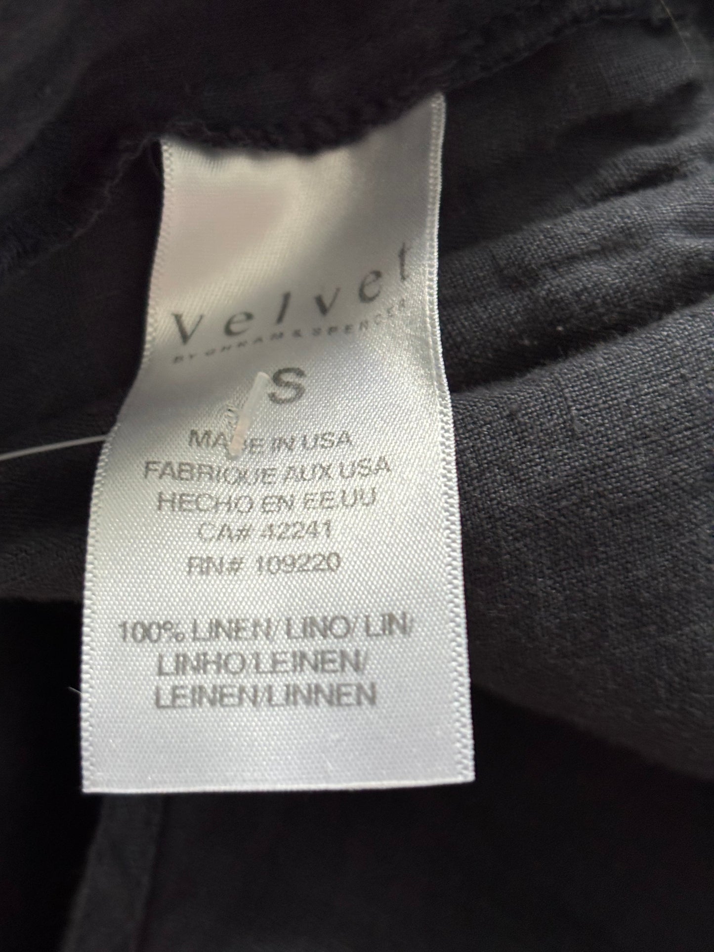 New VELVET by Graham & Spencer Winnie-2 Linen Jumpsuit Size Small