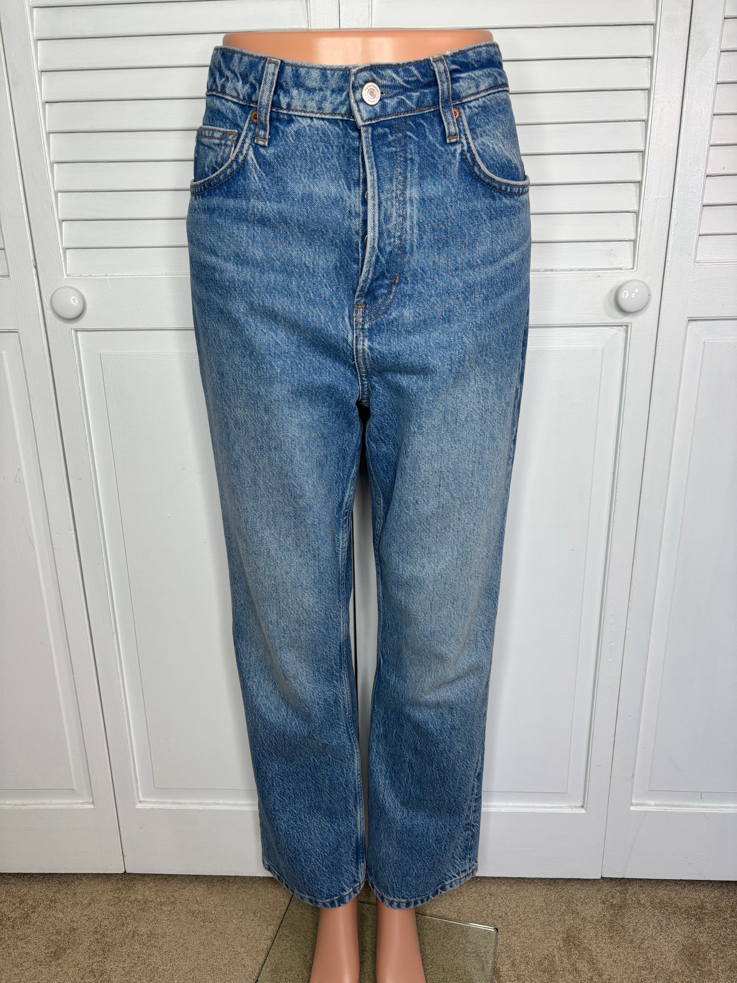 REFORMATION Cynthia High Rise Blue Jeans Size 28