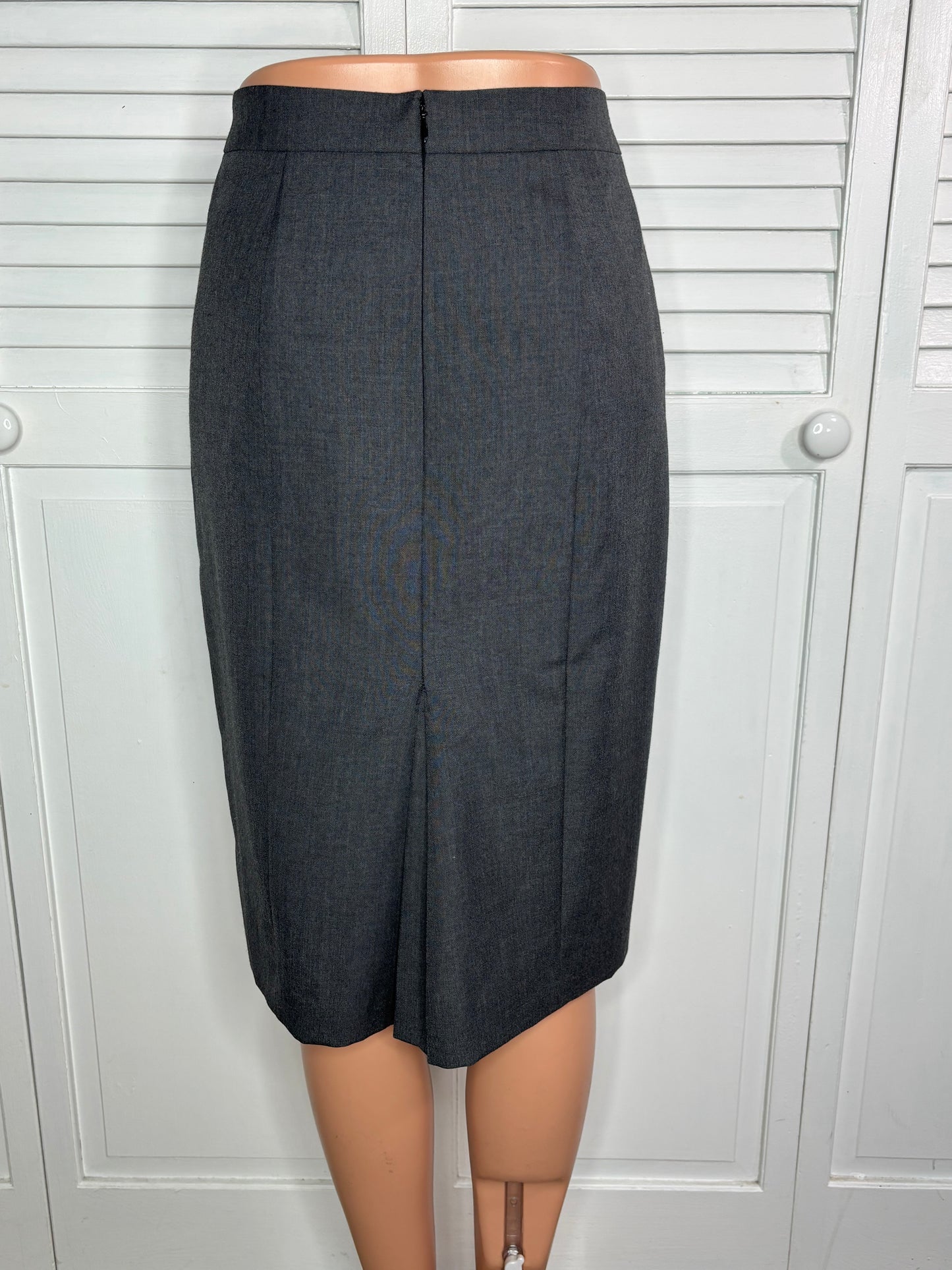 ANN TAYLOR Classic Grey Pencil Skirt Size 6