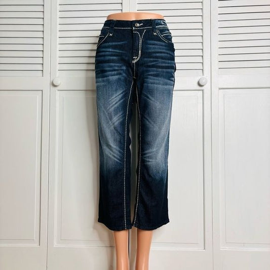 *NEW* ROCK REVIVAL Charlotte Capri Jeans