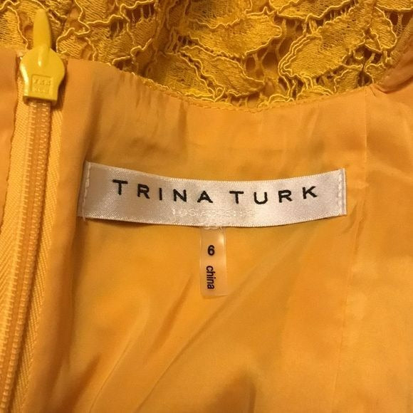 TRINA TURK Yellow Adventure Jumpsuit Size 6