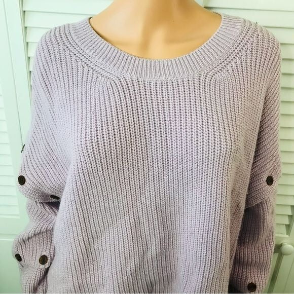 A.L.C. Lilac Oversized Crew Neck Sweater Size M