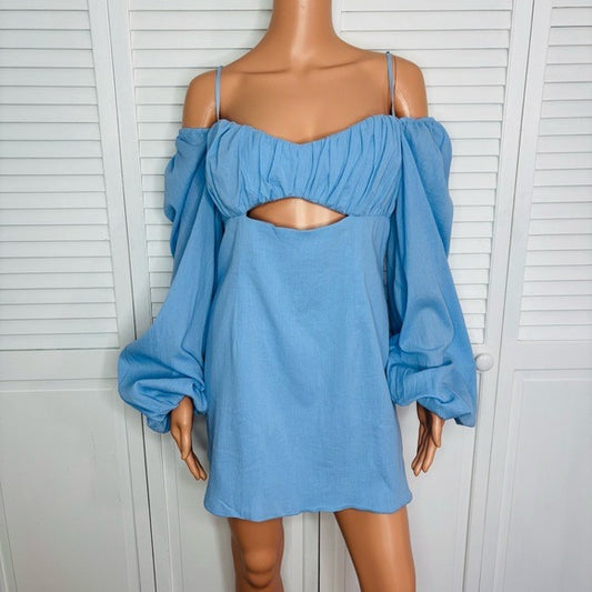 New RUMER Camille Cotton Cutout Minidress