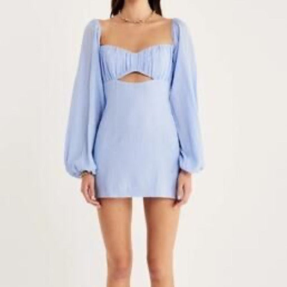 New RUMER Camille Cotton Cutout Minidress