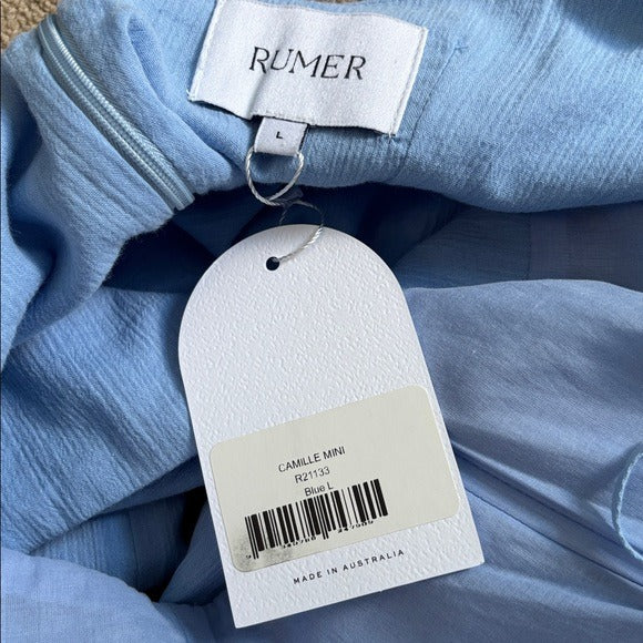 New RUMER Camille Cotton Cutout Minidress