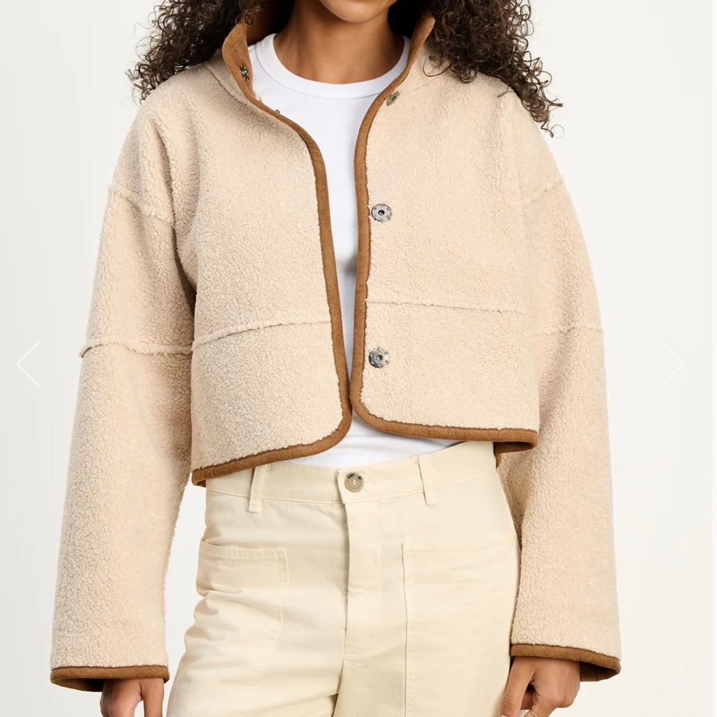 VELVET by Graham & Spencer Kelly Luxe Sherpa Reversible Jacket Size Small