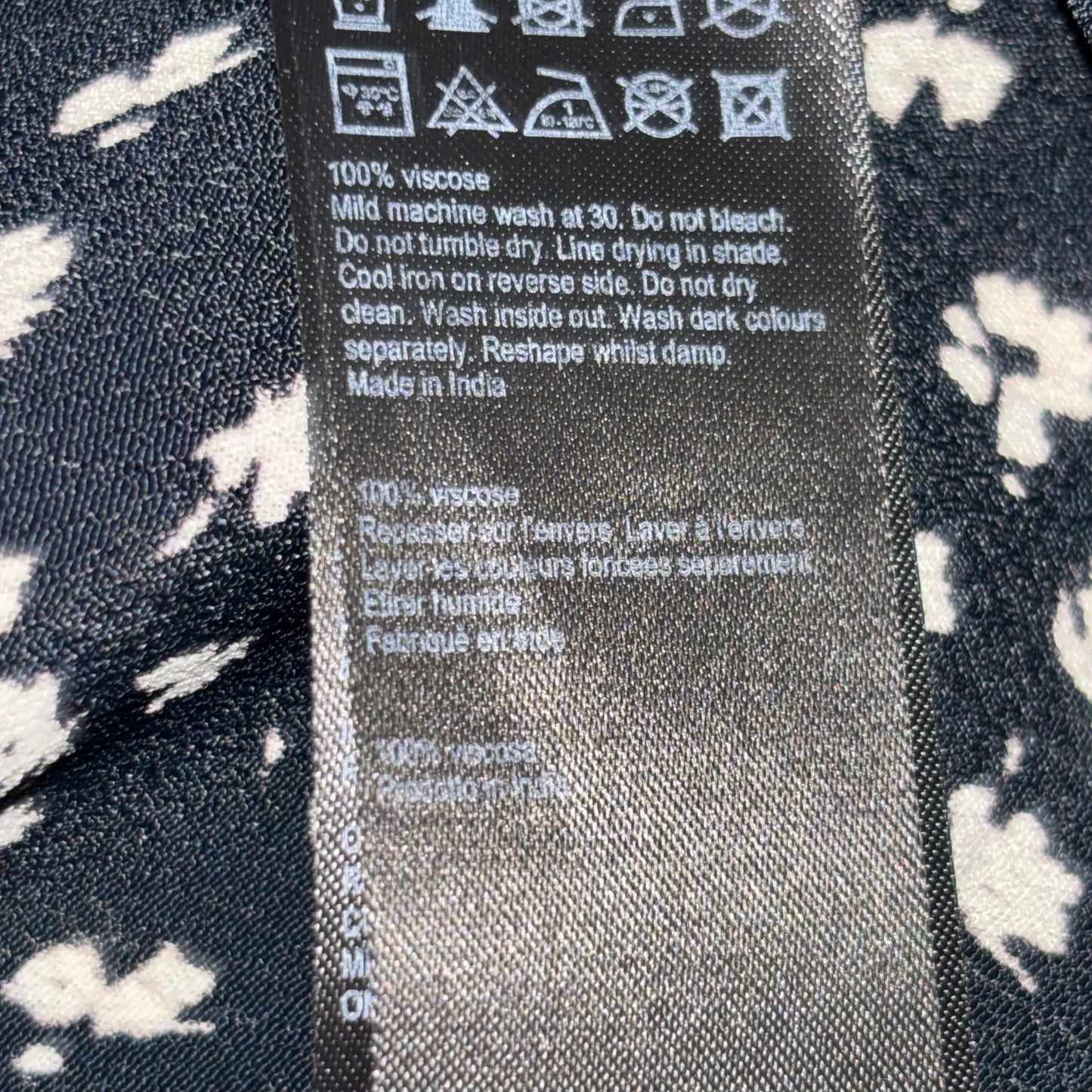 ALLSAINTS Kota Scatter Floral V-Neck Mini Dress Size Medium