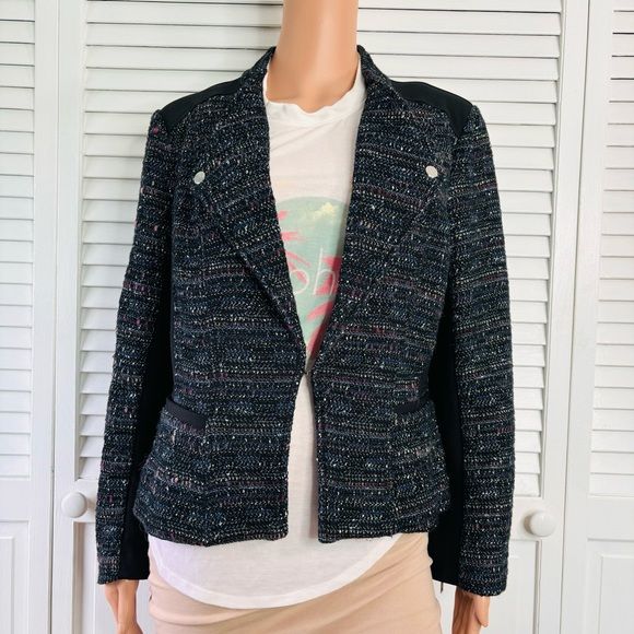 WHITE HOUSE BLACK MARKET Tweed Multicolor Blazer