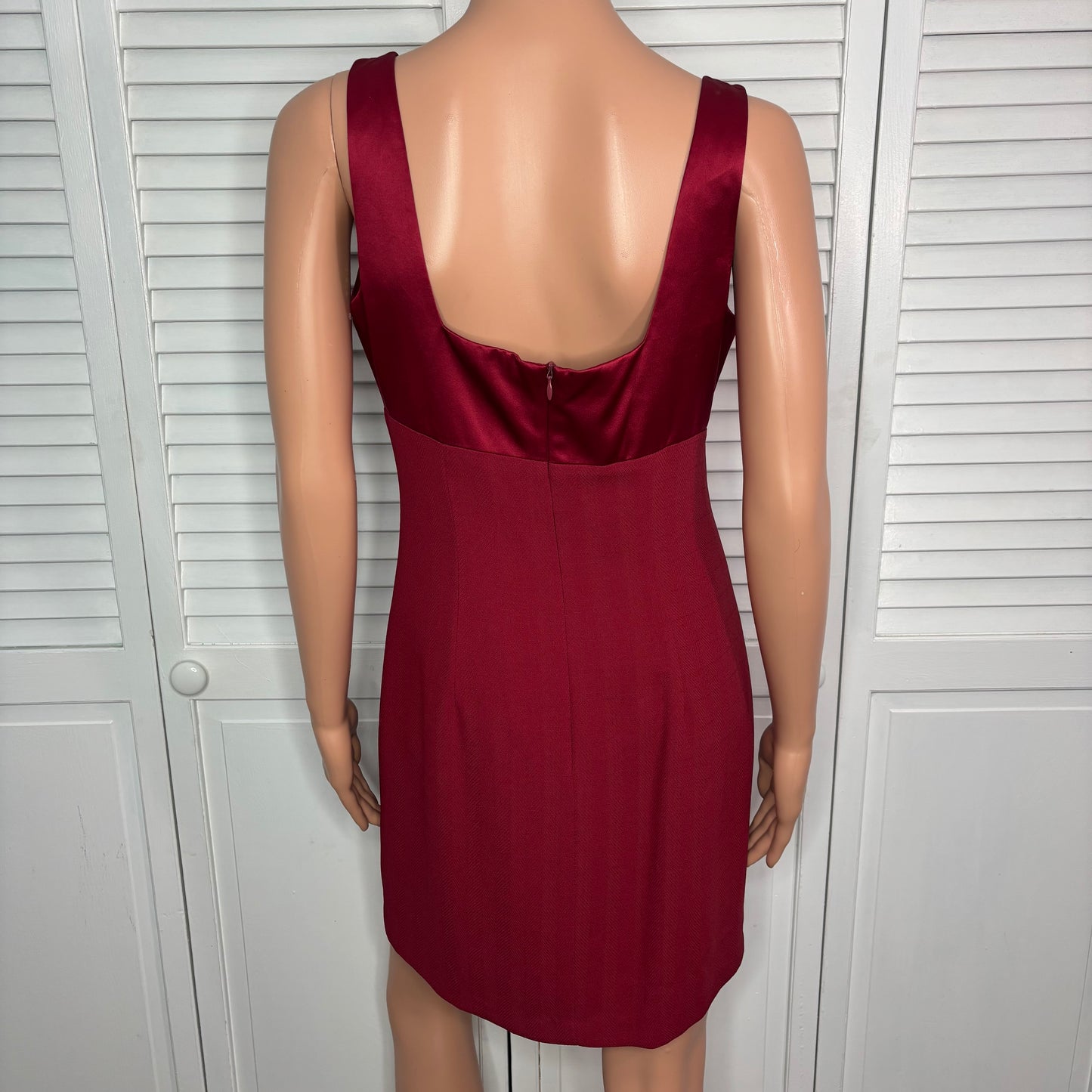 NANETTE LEPORE Vintage Petites Crimson 2-Pc Dress & Blazer Suit Set Size XS