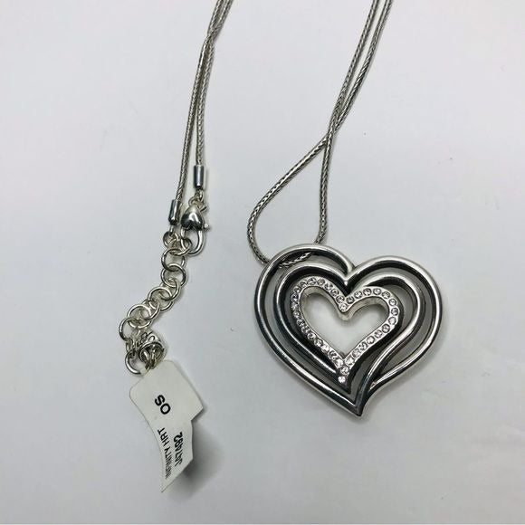 *NEW* BRIGHTON Infinity Heart Silver Chain Necklace