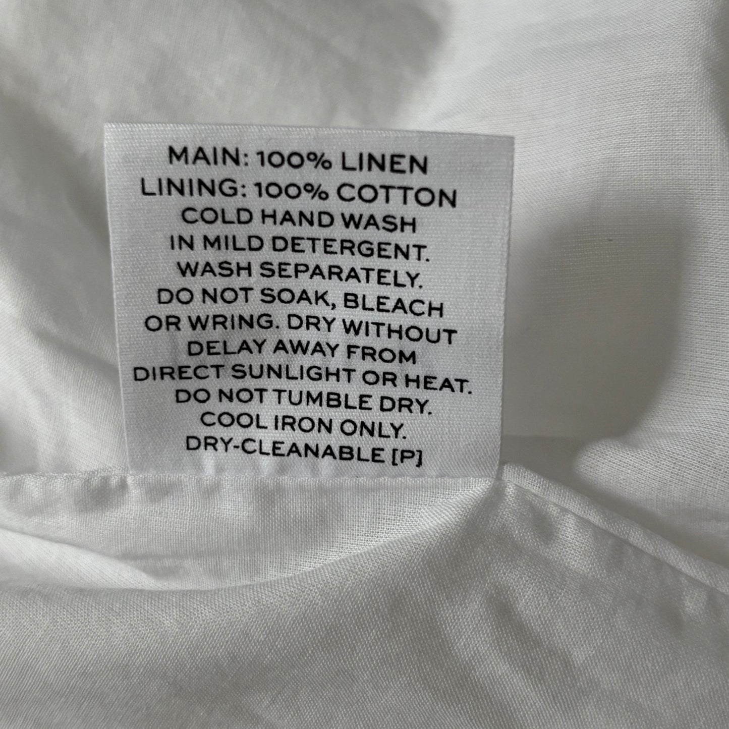 RUMER THE LABEL Freya White Linen Maxi Dress Size Small