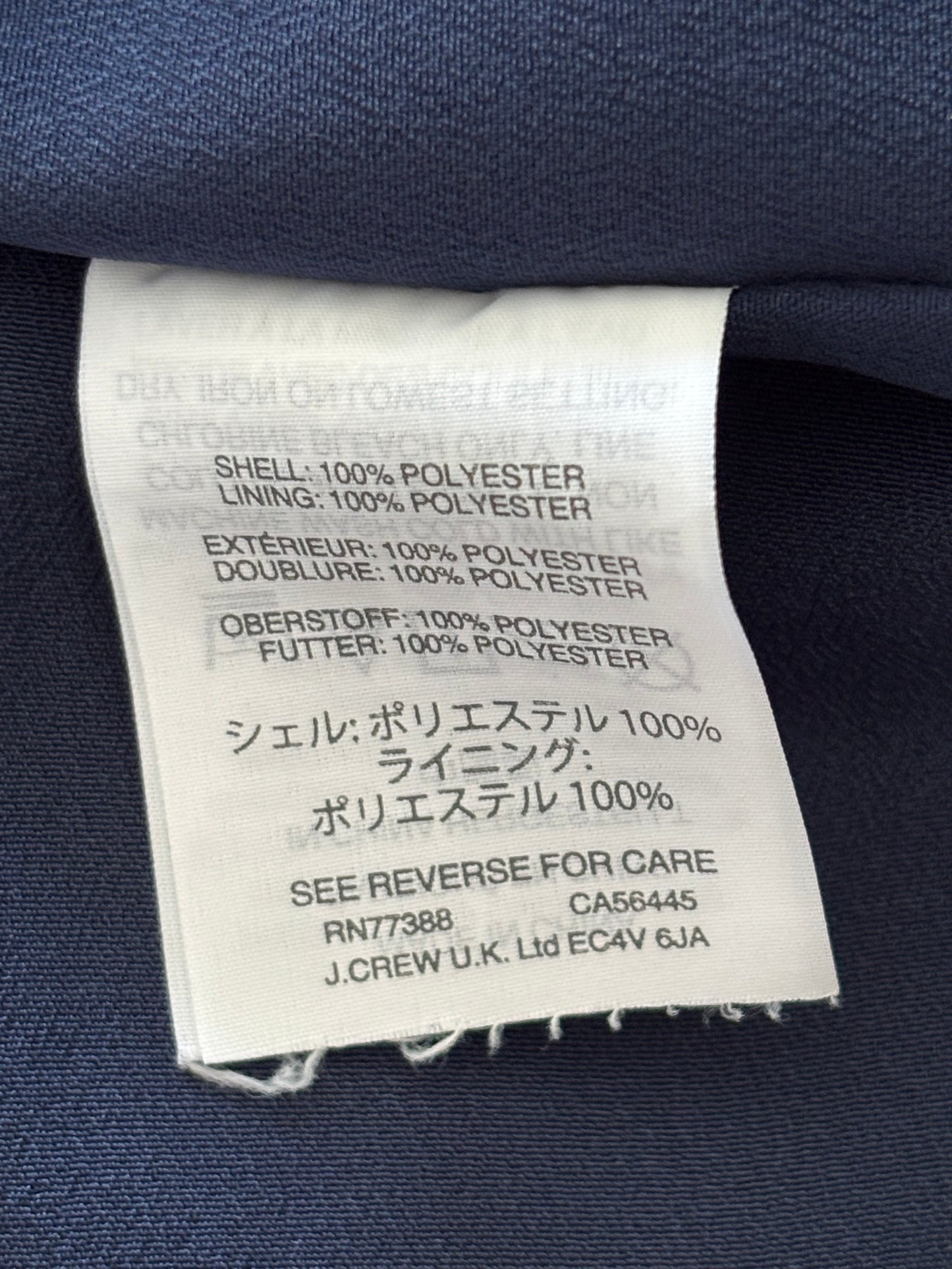 J. CREW Mercantile Navy Blue & White Dragonfly Print Midi Dress Size Medium