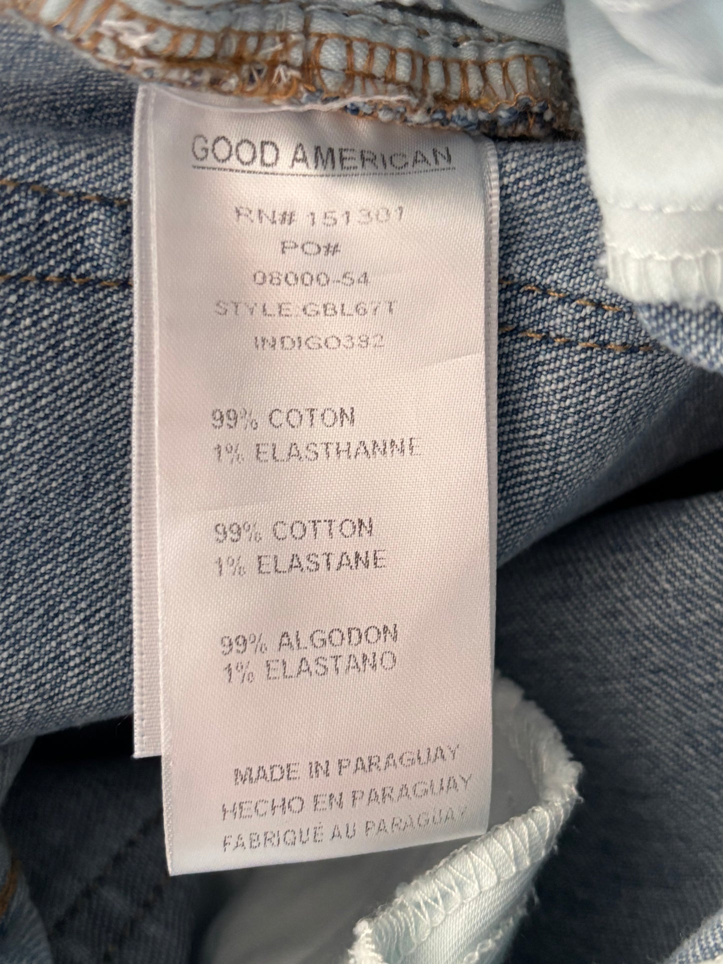 GOOD AMERICAN Good Boy Vintage Wash Straight Leg Jeans Size 4