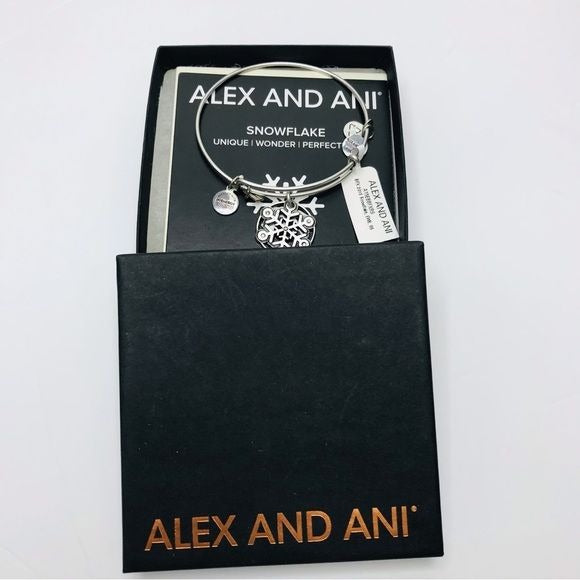 ALEX AND ANI Snowflake Silver Bracelet *NEW*