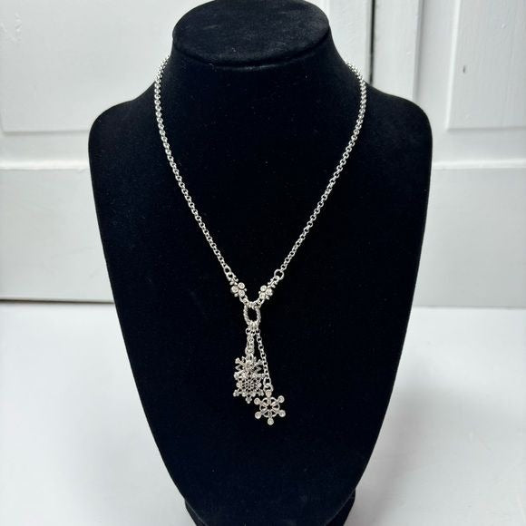 *NEW* BRIGHTON Silver Multi Snowflake Charms Necklace