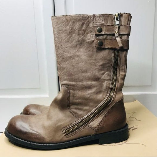 NINE WEST Mittford Dark Brown Boots Size 9M