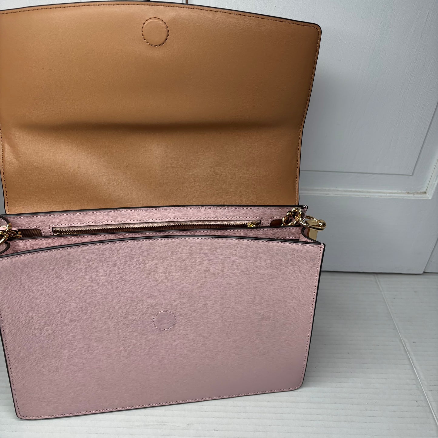 TORY BURCH Pink Robinson Convertible Shoulder Bag