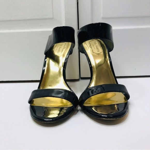 TED BAKER Chablise Black Sandals Size 9.5