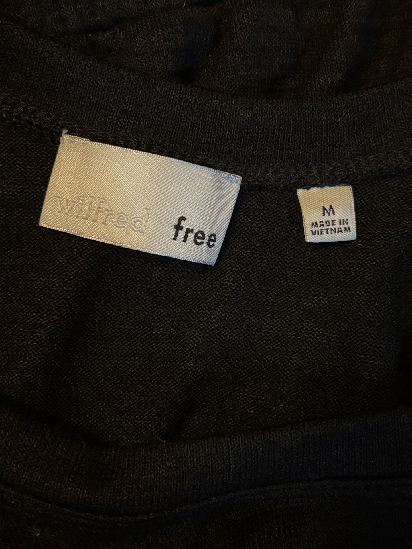 WILFRED FREE Izabel Black Jersey Knit Tie-Waist Romper Size Medium