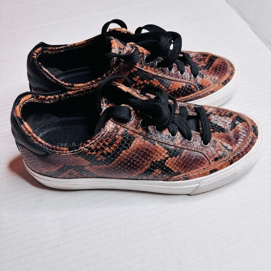RAG & BONE Golden Brown Army Low Sneakers Size 8