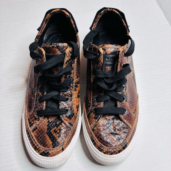 RAG & BONE Golden Brown Army Low Sneakers Size 8