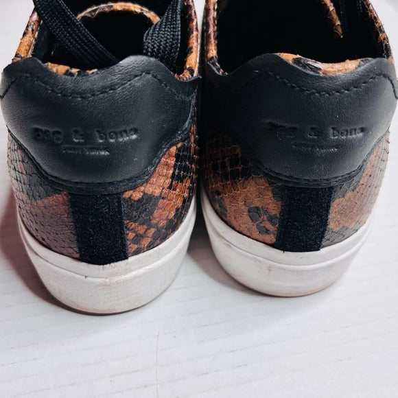 RAG & BONE Golden Brown Army Low Sneakers Size 8