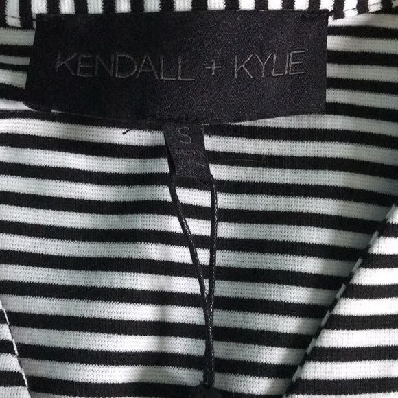KENDALL + KYLIE Striped Bodysuit Size S *NEW*