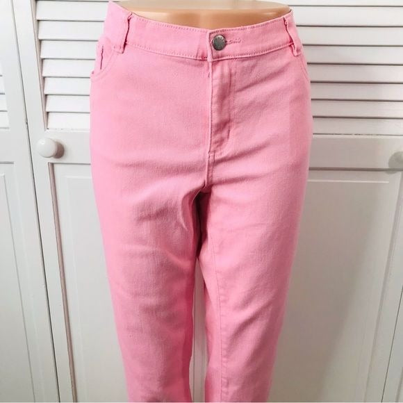 JOE FRESH Slim Pink Capris Pants Size 14