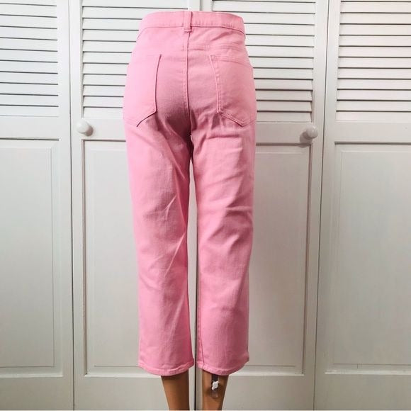 JOE FRESH Slim Pink Capris Pants Size 14