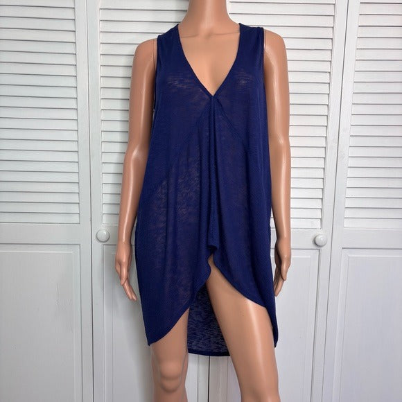 NEW EXPRESS One Eleven Sleeveless Semi Sheer High Low Tunic Size Medium