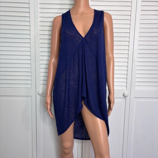NEW EXPRESS One Eleven Sleeveless Semi Sheer High Low Tunic Size Medium